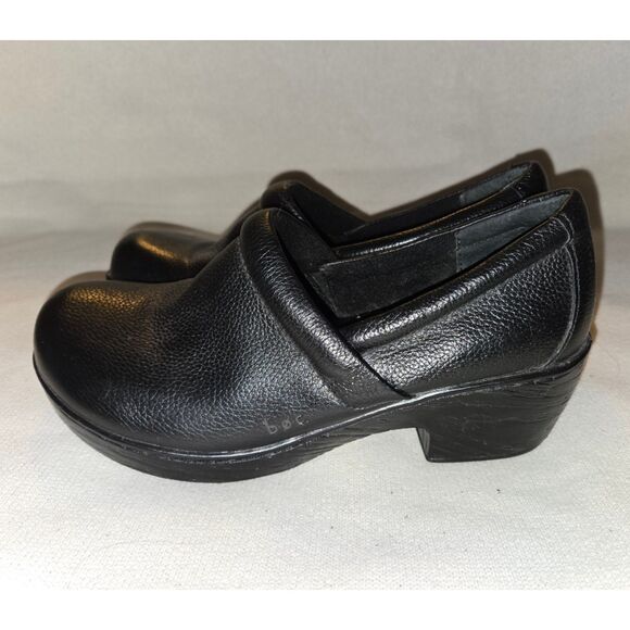 BOC Born Concept "Peggy" Black Leather Clogs, Size 8 *Fits Like a 7.5 - Picture 2 of 5